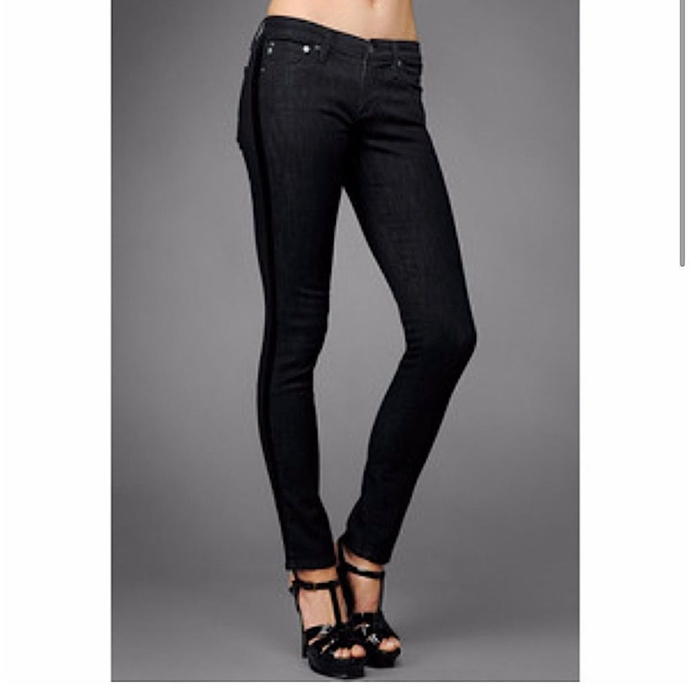 Adriano Goldschmied tuxedo legging super skinny jeans black low - Size 25